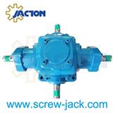 one input three output shafts bevel gear speed reduction gearbox