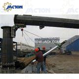 Clevis end worm gear jack screw raise wind turbine