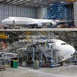 Aircraft docking screw jack maintenance lifting platforms