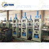 Heavy duty screw jack tube mill thickness adjustment