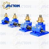 manual dual mechanical screw jacks platform
