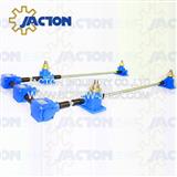 Adjustable screw jack platforms