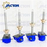 worm gears and traveling nuts screw jacks 5 ton lifting force