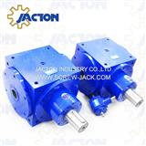 JTPH90 hollow shaft 3 way bevel gearbox