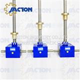 geared motor operated acme screw scissor lift tables