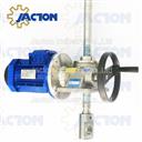 Hand wheel manual and electric motor driven screw jack 5 tons