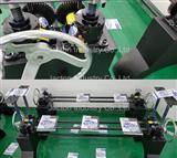 Hand crank screw positioning table